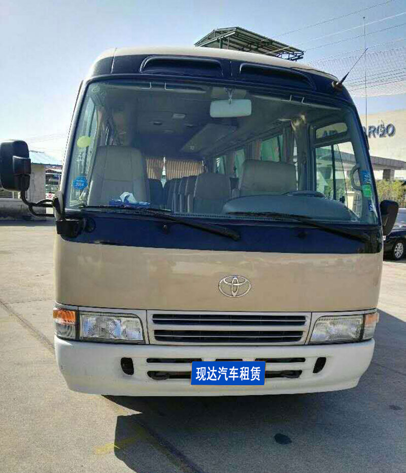 广州商务活动带司机包车租赁出租丰田考斯特包天(23座)_广州租车包车用车 首选广州现达租车公司