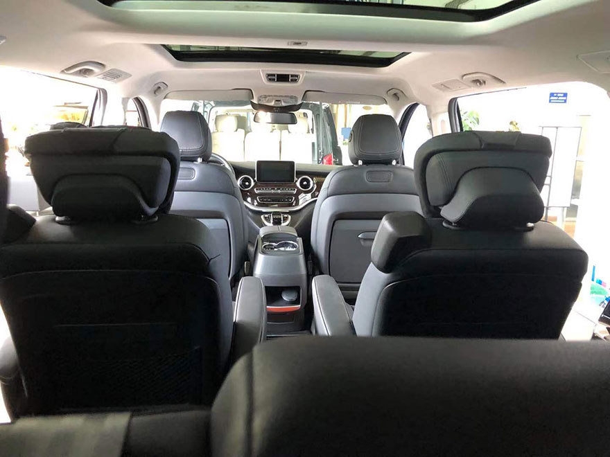 广州市租车公司出租奔驰V260L七座豪华高端商务车带司机租赁包车(7座)_广州租车包车用车 首选广州现达租车公司