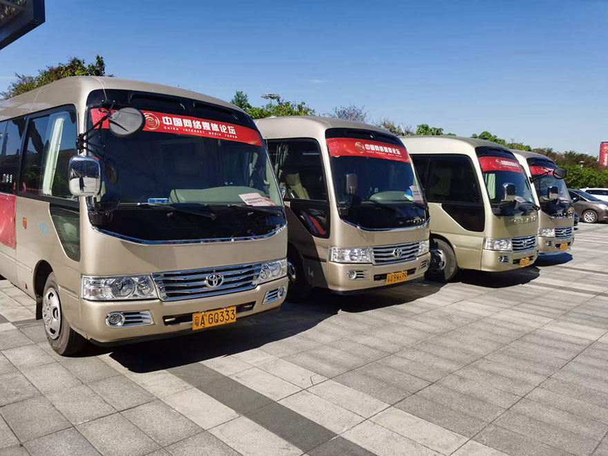 广州活动哪里有配带司机出租18-23人座丰田考斯特别克GL8商务车租一天费用_广州租车包车用车 首选广州现达汽车租赁公司