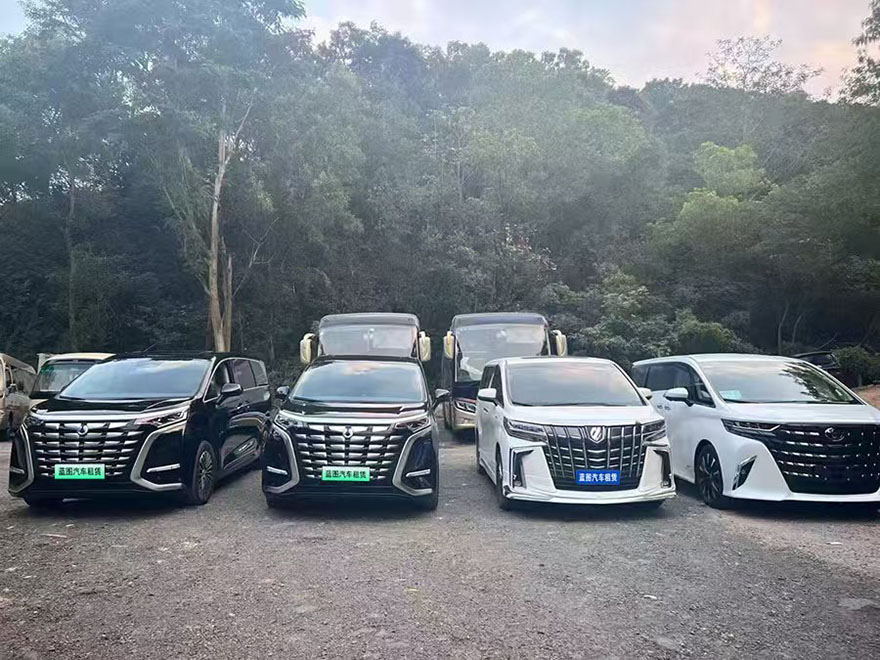 广州长期自驾出租7人座别克GL8腾势D9新能源商务车年租车_广州用车 首选现达汽车租赁公司
